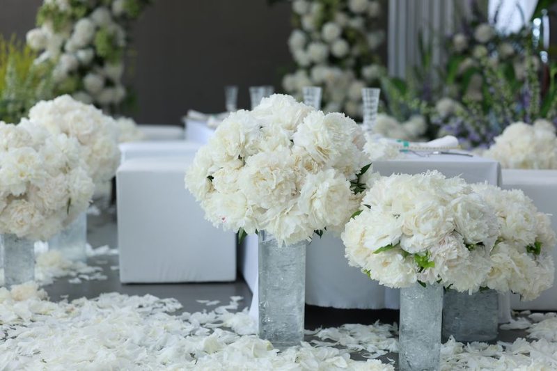 Sunset Rose Table Centerpiece